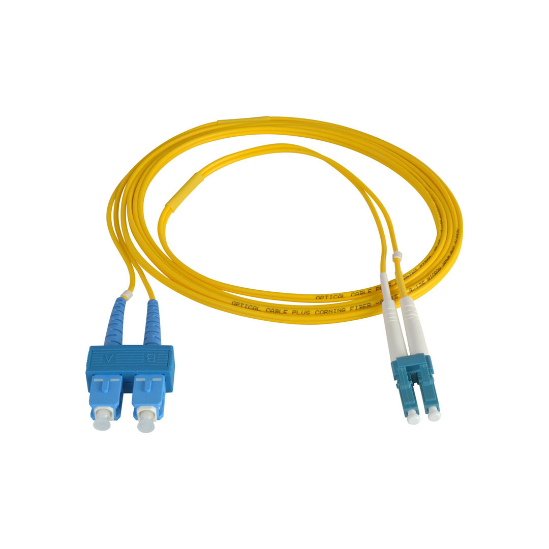 SC/SC AND LC TO LC S/M FIBER CABLE 1.5M DUPLEX